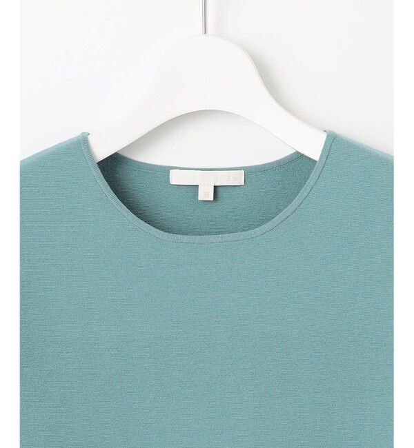 自由区「【アンサンブル対応・洗える】レーヨンストレッチ7分袖 ニット」|ニット・セーター|