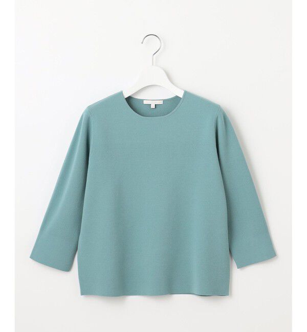 自由区「【アンサンブル対応・洗える】レーヨンストレッチ7分袖 ニット」|ニット・セーター|