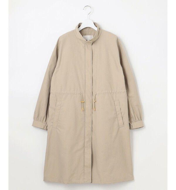 自由区「【撥水加工・洗える】コットンナイロンタッサーライナー付きスタンドカラー コート」|その他|