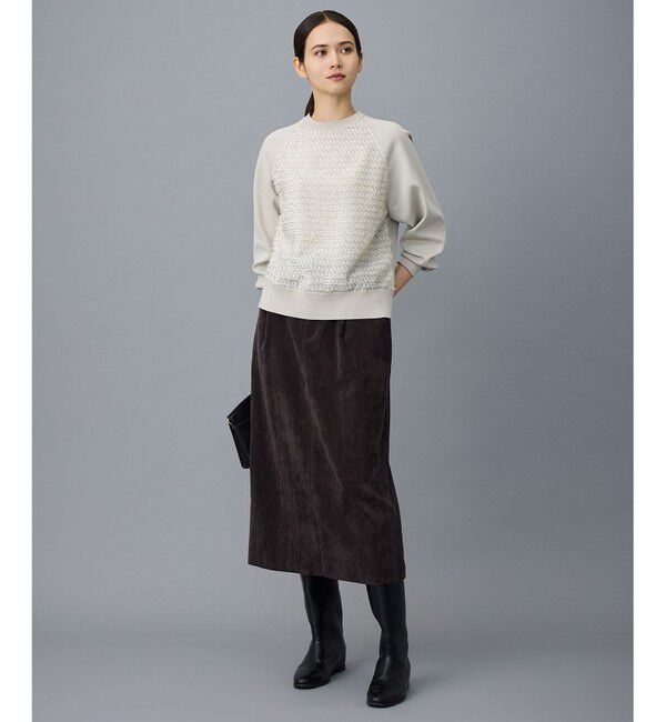 自由区「ジャカードコンビ プルオーバー」|ニット・セーター|