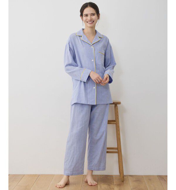 自由区「【WEB限定】オーガニックコットンパジャマ」|ルームウェア|