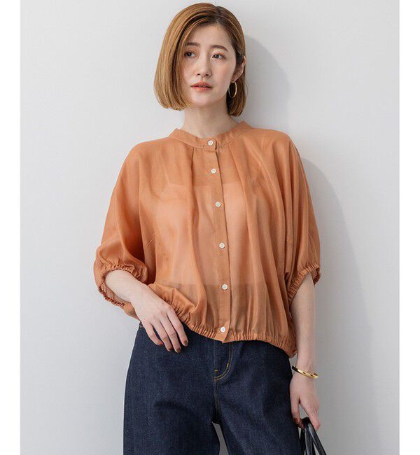 23区「【洗える】ソフトシアーフィルム コンパクト ブラウス」|シャツ・ブラウス|ﾗｲﾄｵﾚﾝ