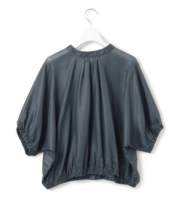 23区「【洗える】ソフトシアーフィルム コンパクト ブラウス」|シャツ・ブラウス|