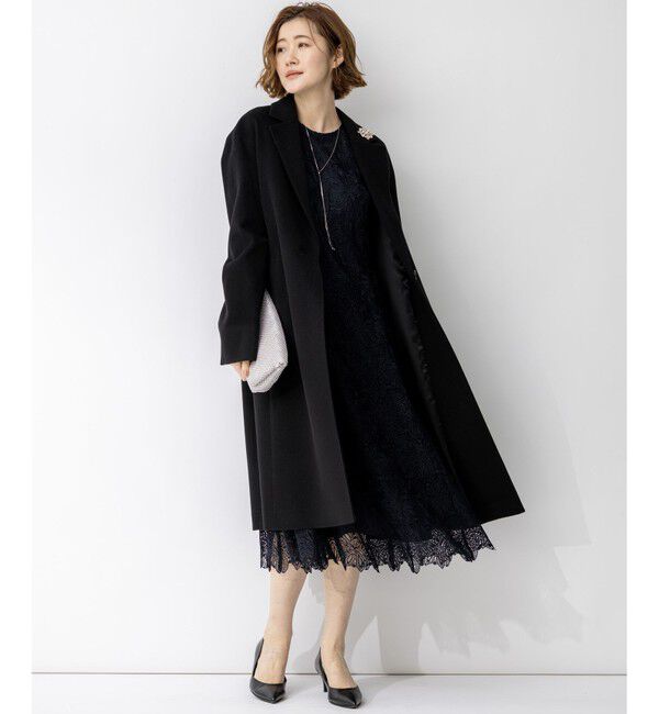 23区「【APPLAUDIR】Brocheリボンブーケレース ドレス」|ドレス|