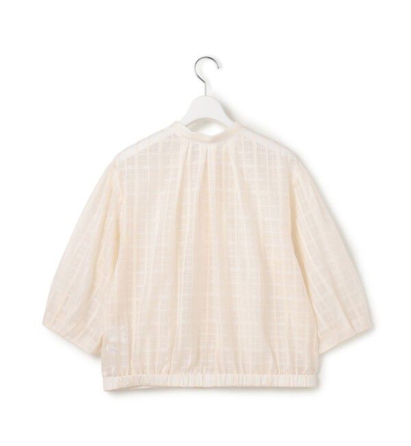 23区「シャドーシアーチェック 2WAY ブラウス」|シャツ・ブラウス|