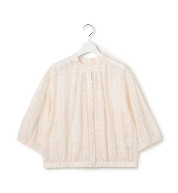 23区「シャドーシアーチェック 2WAY ブラウス」|シャツ・ブラウス|