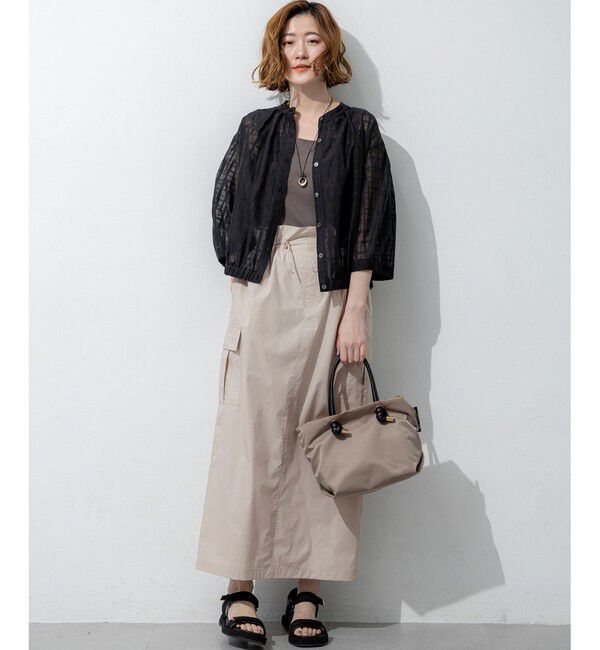 23区「シャドーシアーチェック 2WAY ブラウス」|シャツ・ブラウス|