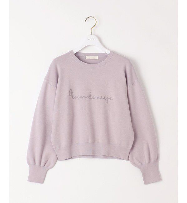 ANY SIS「【洗える】ロゴ刺繍 ニット」|ニット・セーター|