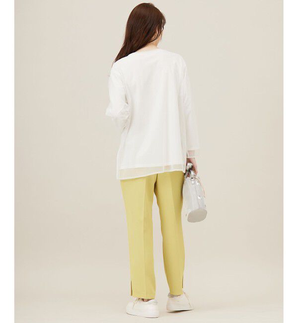 ANY SIS「【貴島明日香さんコラボ】チュールレイニャード猫 Tシャツ」|Tシャツ・カットソー|