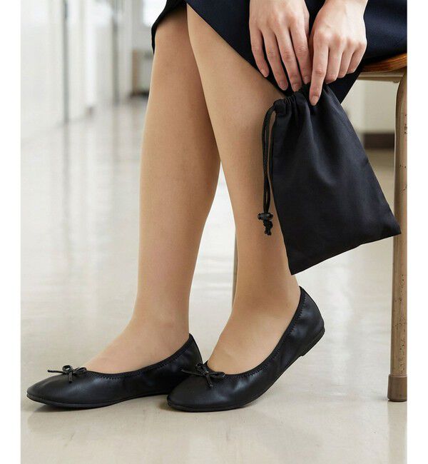 ANY SIS「【巾着付】折りたたみ スリッパ」|その他|ブラック