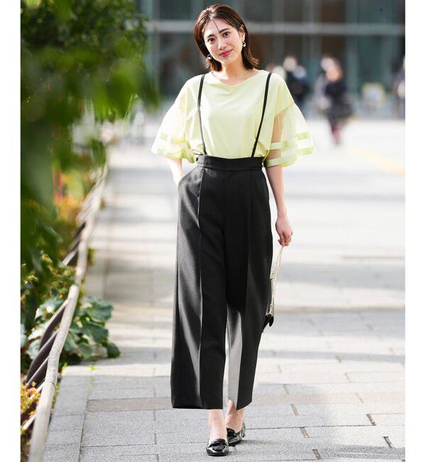 ANY SIS「【2WAY】サスペンダー付き ワイドパンツ」|その他|