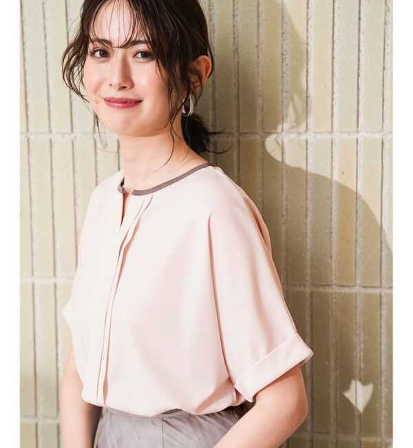 ANY SIS「ジョーゼットフロントタック プルオーバー」|Tシャツ・カットソー|