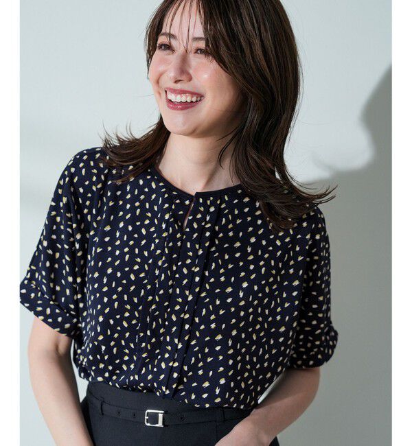 ANY SIS「ジョーゼットフロントタック プルオーバー」|Tシャツ・カットソー|ﾈｲﾋﾞｰ系