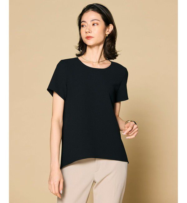 BEIGE,「SHELBY / ハーフスリーブブラウス」|シャツ・ブラウス|