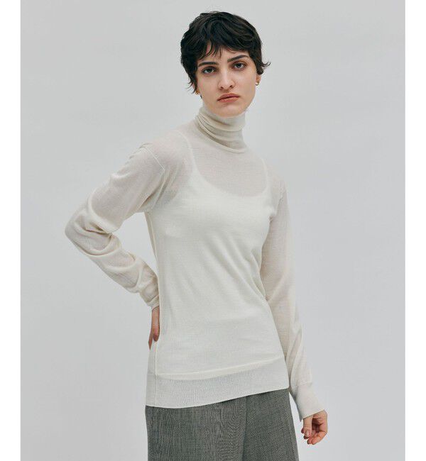 BEIGE,「【洗える】RICARD / カシミヤタートルニット」|ニット・セーター|Ecru