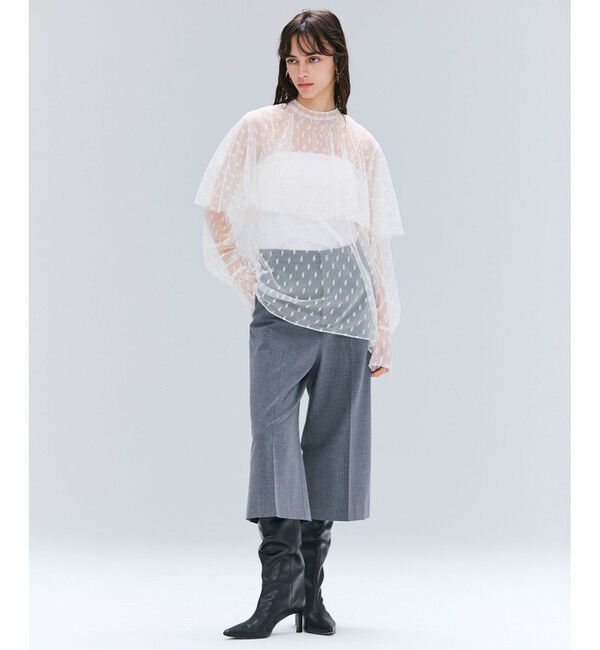 BEIGE,「【洗える・Oggi 11月号掲載】CLOVIS / ケープデザイン総レースブラウス」|シャツ・ブラウス|