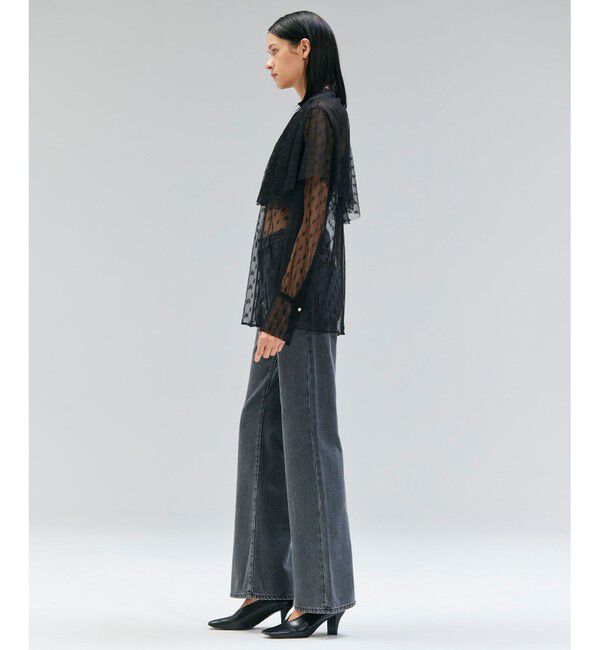 BEIGE,「【洗える・Oggi 11月号掲載】CLOVIS / ケープデザイン総レースブラウス」|シャツ・ブラウス|