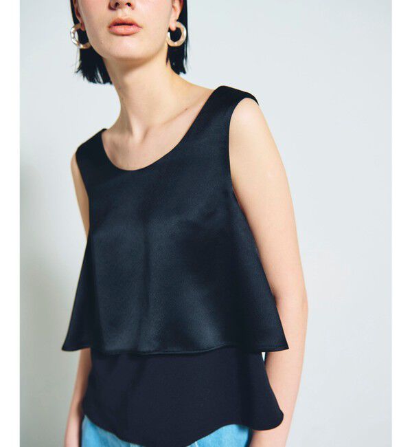 Grace Class「バックコンシャスサテンノースリーブ」|シャツ・ブラウス|