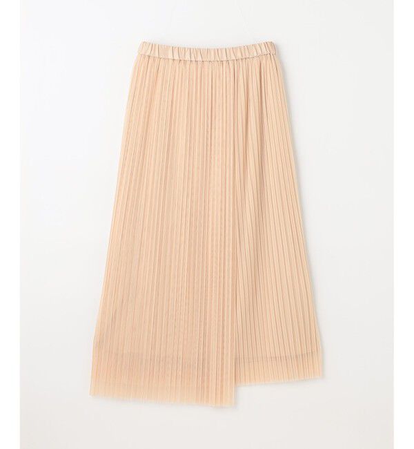 GRACE CONTINENTAL「チュールタイトプリーツスカート」|タイト|