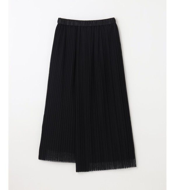 GRACE CONTINENTAL「チュールタイトプリーツスカート」|タイト|