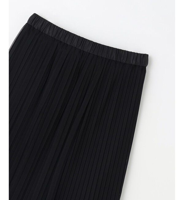 GRACE CONTINENTAL「チュールタイトプリーツスカート」|タイト|