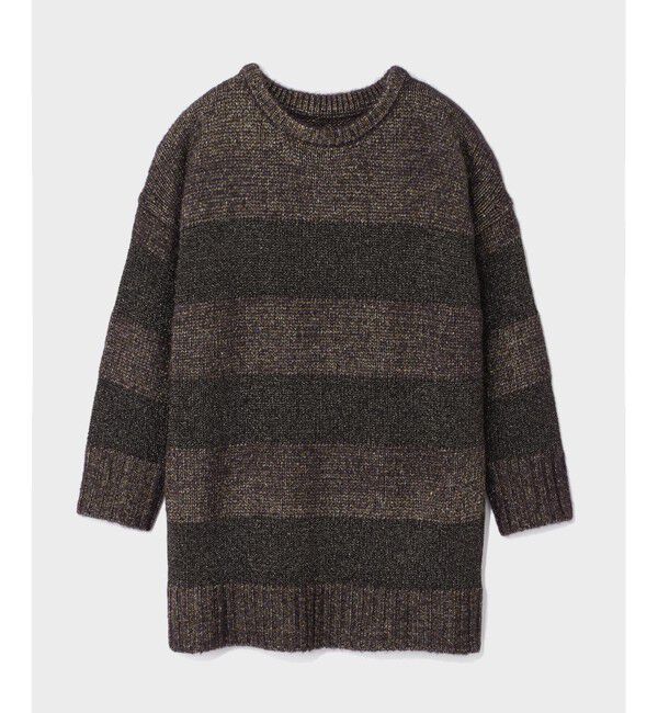 Grace Class「ラメボーダーニットトップ」|ニット・セーター|