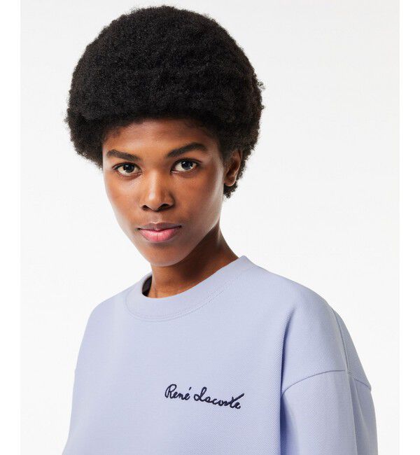 LACOSTE「ダブルフェイスピケクルーネックスウェット トレーナー」|スウェット・ジャージ|