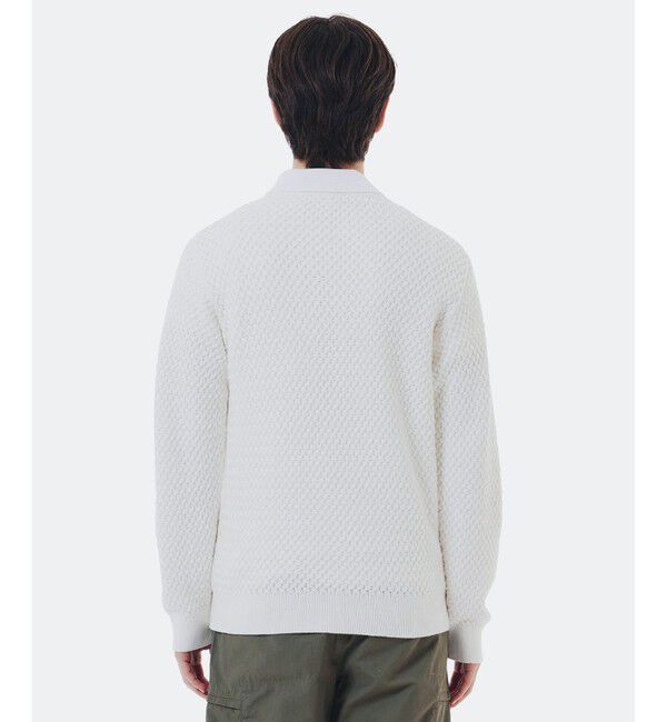 LACOSTE「ローゲージ バスケット編み ニットクルーネックセーター」|ニット・セーター|