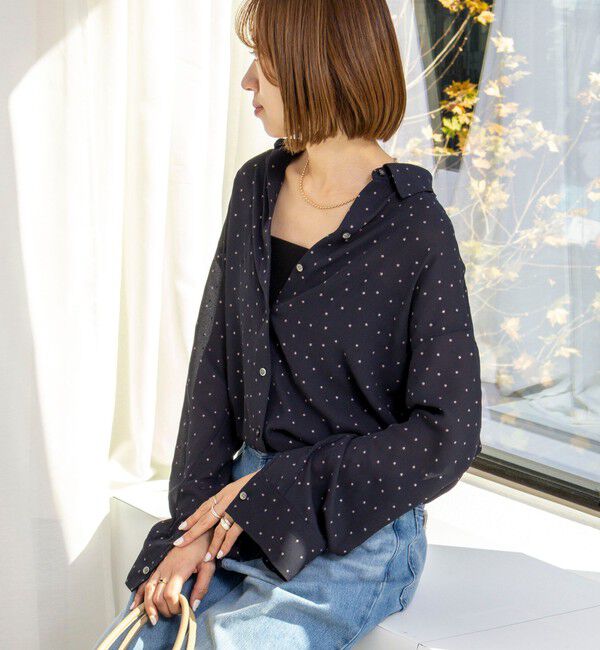 NOLLEY'S「45th limited edition MY STANDARD【WEB＆一部店舗限定】グリッターシャツ」|シャツ・ブラウス|