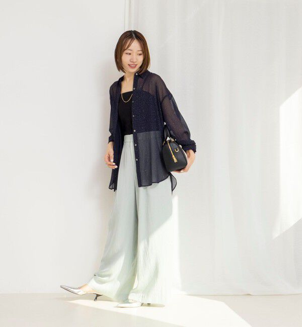 NOLLEY'S「45th limited edition MY STANDARD【WEB＆一部店舗限定】グリッターシャツ」|シャツ・ブラウス|