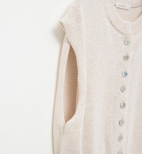 NOLLEY'S「《手洗い可能》ペーパーヤーン天竺ベスト」|ベスト・ジレ|