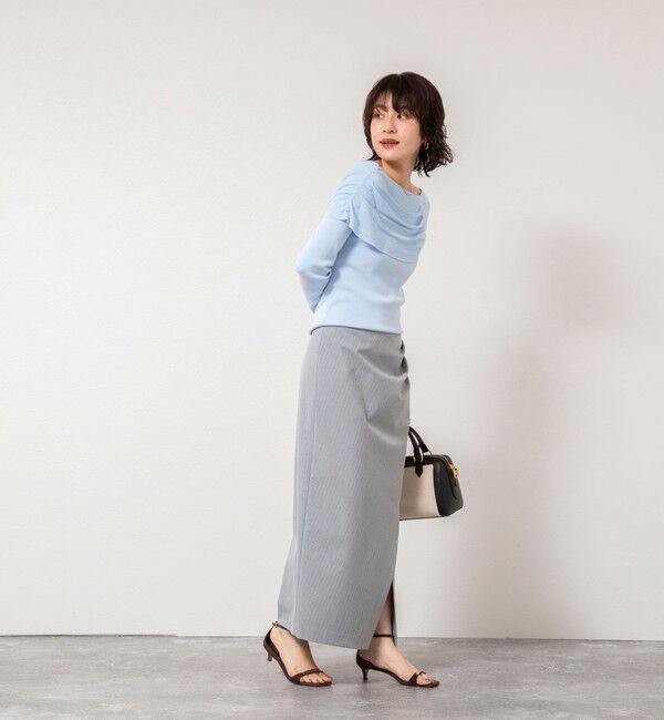 NOLLEY'S sophi「《手洗い可能》イレギュラーネックオフショルプルオーバー」|ニット・セーター|