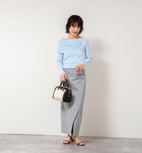 NOLLEY'S sophi「《手洗い可能》イレギュラーネックオフショルプルオーバー」|ニット・セーター|