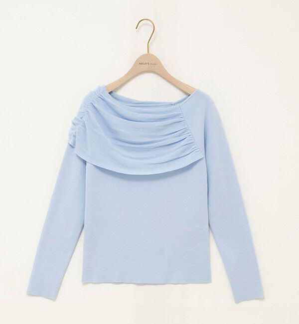 NOLLEY'S sophi「《手洗い可能》イレギュラーネックオフショルプルオーバー」|ニット・セーター|