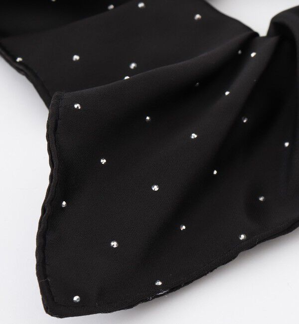 NOLLEY'S「NOLLEYSサテンスクエアキラドットシュシュ」|ヘアゴム・シュシュ|