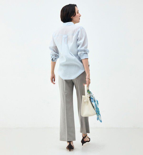 NOLLEY'S sophi「ウォッシャブルシアーオーガンジー2WAYシャツ」|シャツ・ブラウス|