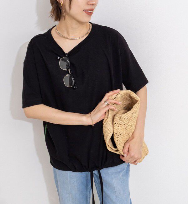 Rie Miller「ウォッシャブルドローストTシャツ」|Tシャツ・カットソー|