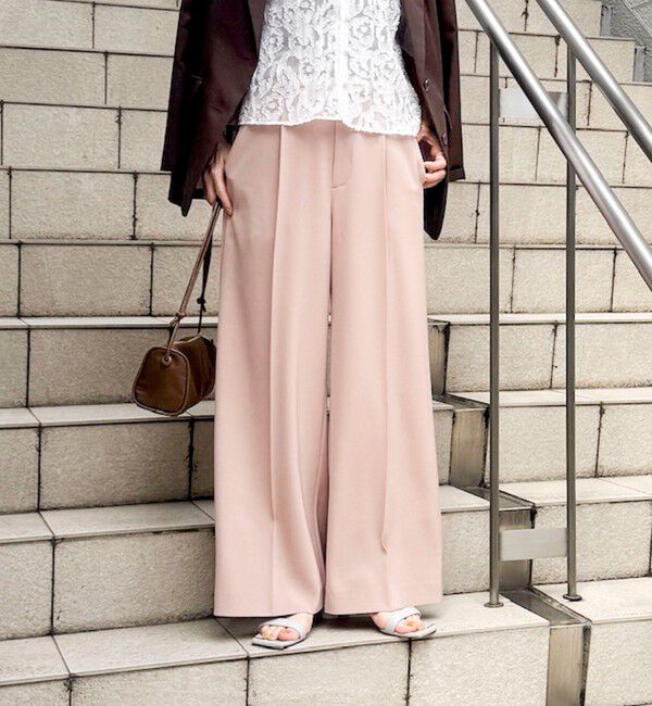 NOLLEY'S sophi「ウォッシャブル強撚ツイルワイドパンツ」|その他|