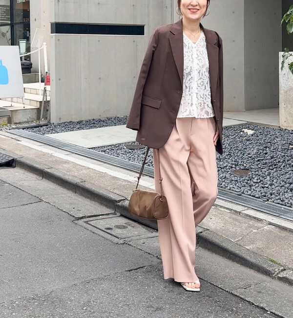 NOLLEY'S sophi「ウォッシャブル強撚ツイルワイドパンツ」|その他|