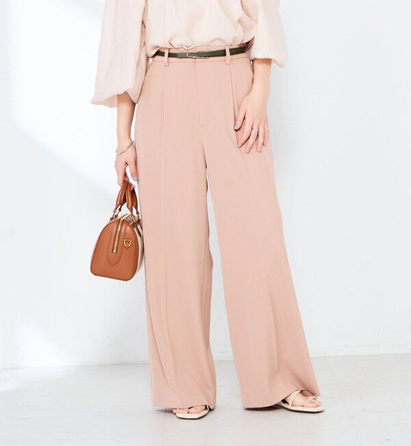 NOLLEY'S sophi「ウォッシャブル強撚ツイルワイドパンツ」|その他|