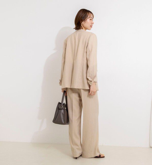 NOLLEY'S「《セットアップ対応》ウォッシャブルストレッチツイル愛されセミワイドパンツ」|その他|