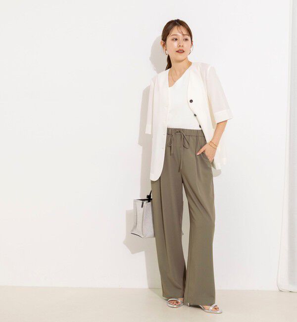 NOLLEY'S「【WEB＆一部店舗限定カラー】《セットアップ対応》ジョーゼットイージーワイドパンツ」|その他|