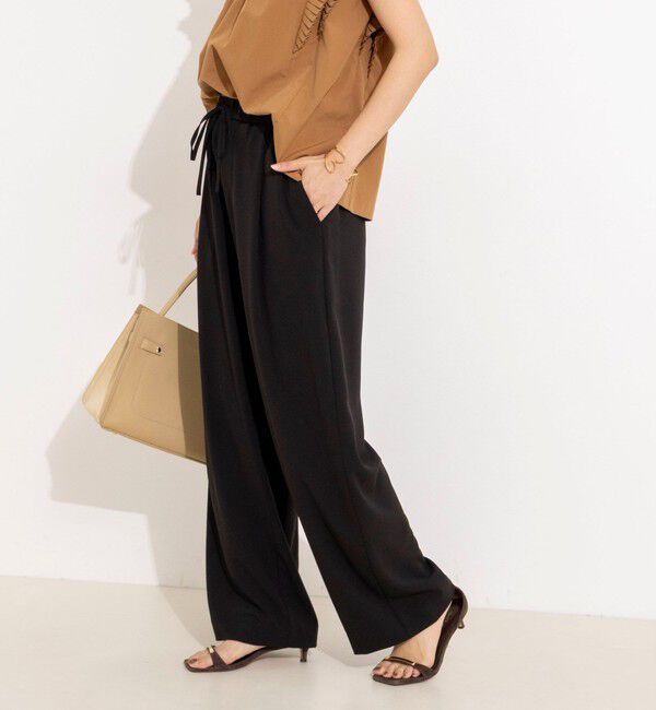 NOLLEY'S「【WEB＆一部店舗限定カラー】《セットアップ対応》ジョーゼットイージーワイドパンツ」|その他|