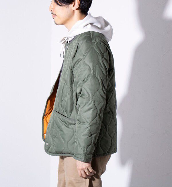 GLOSTER「【TAION/タイオン】GLOSTER別注 ミリタリーライナージャケット ノーカラーMA-1 M65」|ダウン|