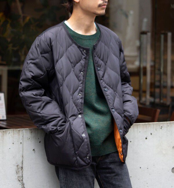 GLOSTER「【TAION/タイオン】GLOSTER別注 ミリタリーライナージャケット ノーカラーMA-1 M65」|ダウン|