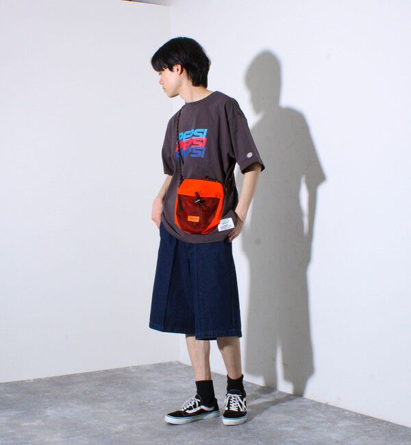 GLOSTER「【UNIVERSAL OVERALL】フロントメッシュ ザイルミニショルダーバッグ」|ショルダー・メッセンジャー|