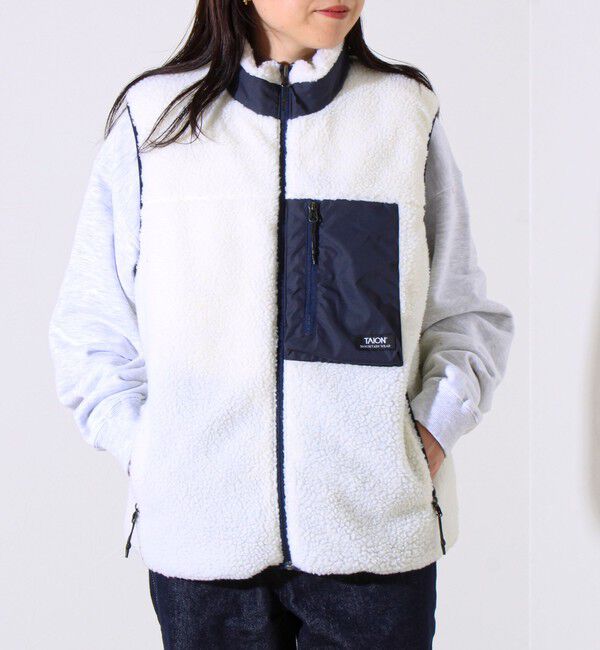 GLOSTER「【2WAYで着回せる】【UNISEX】GLOSTER配色別注 TAIONボア&times;ダウンベスト」|ダウンベスト・ベスト|