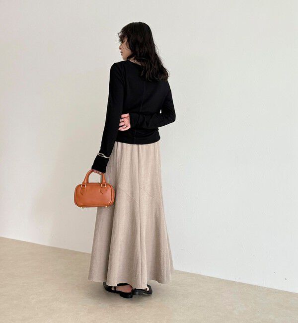 fredy emue「ウールブレンドシアーロンTシャツ」|Tシャツ・カットソー|