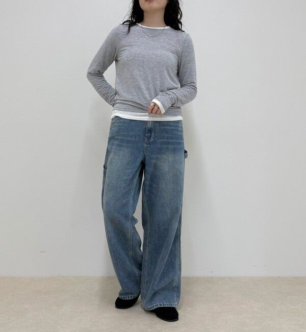 fredy emue「ウールブレンドシアーロンTシャツ」|Tシャツ・カットソー|