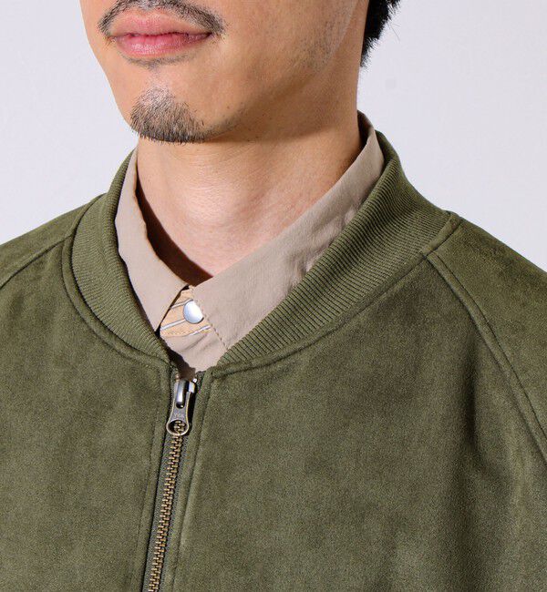 GLOSTER「【秋の新定番】フェイクスエードMA-1ジップブルゾン」|ブルゾン・スタジャン|